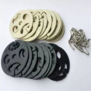 차량용 고정 클립 플라스틱 방석 틈새 이탈 시트 방지 매트 고리 운전 커버 자동차 10개 원형