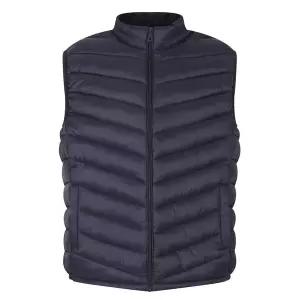 남자 겨울 하이넥 경량 풀집업 조끼패딩 IE-VEP-4006-네이비