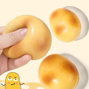 몽테조이 모조 감자 스퀴시 소프트 감각 스트레스 볼 재미 스퀴즈 장난감 어린이 및 성인용 음식 과일 피젯