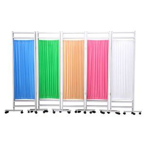 병원 가림막 파티션 이동식 접이식 남색 가닥 세 보건소 칸막이