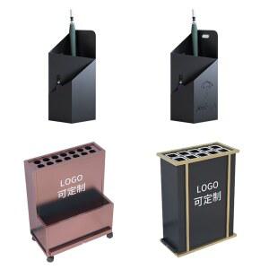 모던 철제 우산꽂이 호텔 카페 인테리어 2단 우산수납