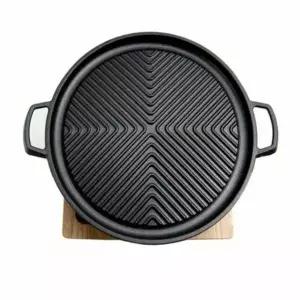 캠핑용 휴대용 원형 불판 화로대 바비큐 그릴