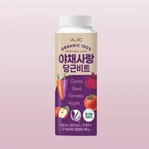 [비락] 유기농 비건 당근비트 180ml x 24팩