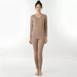 [롯데백화점]비너스 부드럽고 따뜻한 레이온 혼방 약기모 여성내의 세트 (VLGQ036S)