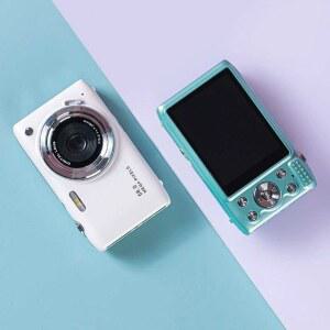 레트로 스마트한 디지털 카메라 브이로그 32G 디지털카메라 화이트 감성 우유 빈티지 디카