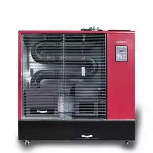 이상 감지기능 스토브 전면투시창 돈풍기 펠릿히터 매장