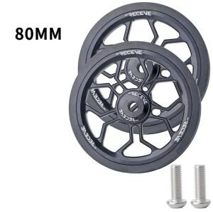 브롬톤 접이식 자전거 푸시 휠용 80mm 이지휠 1쌍