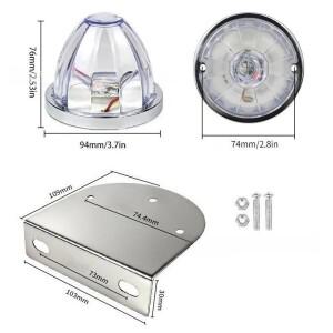 트럭 트레일러 버스호환  초고휘도 LED 사이드 마커 클리어런스 라이트 방수 경고  수박등 헤비 듀티