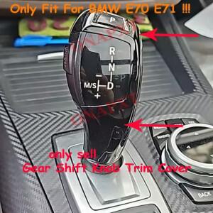BMW E70 E71 2008-2013 LHD RHD 기어 시프트 노브  커버 악세사리 카본 패턴 레버 스틱