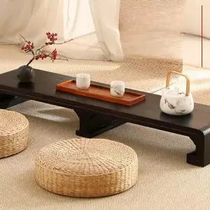 원목 좌식 다과상 낮은 티테이블 찻상 내추럴 다다미 카페 탁자 작은