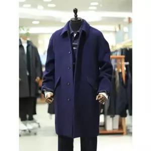 [갤러리아] BON F/W 네이비 사선포켓 울 발마칸 코트 BNEWHA562