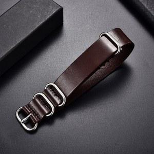 시계 스트랩 시계줄 호환 18MM 밴드 나토 멋진 22MM 가죽 교체 메이드 채찍으로 24MM 쇠가죽 팔찌 손목 핸드 20MM