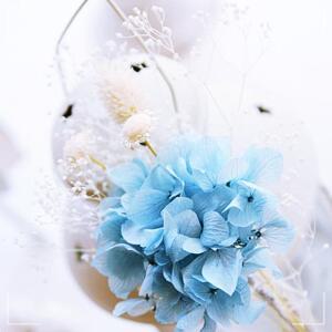 [2개구성] 블루수국 미니부쉬 미니다발 꽃다발 화이트데이선물 기념일선물 시들지않는꽃 크리스마스선물 IOW666213