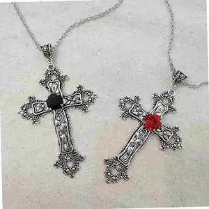 엔틱 십자가 목걸이