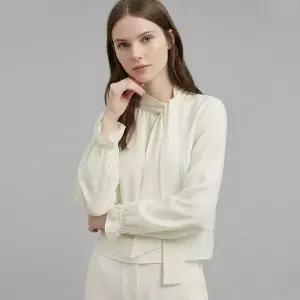 [NS홈쇼핑][샵앤] 국산 여성 레이어드 랩 리본 크롭 블라우스 SIU-WBL-21020[35679724]