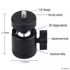 볼헤드 1 4 3 8 나사겸용 삼각대 볼마운트 니콘 NIKON (WFH63TD)