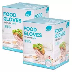 일회용 비닐장갑 1000매 x 2 주방용품 잡화 위생장갑