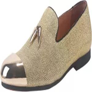 엘라노만 남성 로퍼스 가죽 골드 태슬 캡 토 버클 페니 파티 웨딩 프롬 슈즈