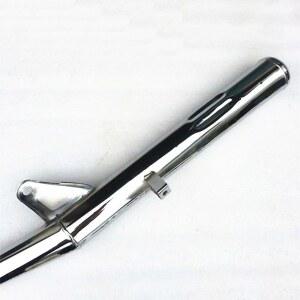 스즈키 Haojue Qinqi Jing ng AX100 JC100 A HJ100 클래식 AX 100cc 크롬 탈출 머플러 소음기 용 오토바이 배기관