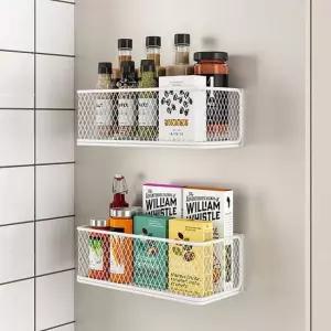 마그네틱 자석선반 냉장고 세탁기 현관문 부착 자석선반 무타공선반 벽선반 다용도선반 현관문선반