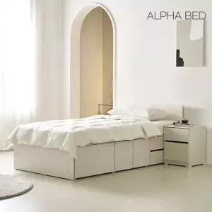 알파침대 제인 슬림 2단 수납 침대프레임 SS