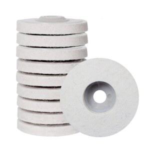 광택 폴리싱 패드 폼패드 4인치 양모 펠트 디스크 앵글 그라인더 용 버핑 금속 100mm x 16mm 도구 휠 청소