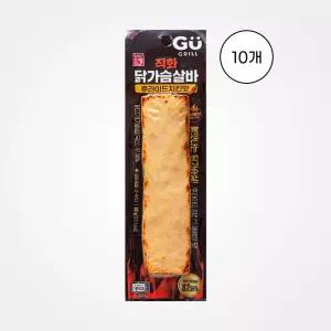 [오뗄] 직화 닭가슴살바 후라이드치킨맛 80g, 10개