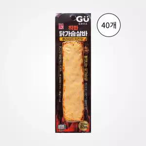 [오뗄] 직화 닭가슴살바 후라이드치킨맛 80g, 40개