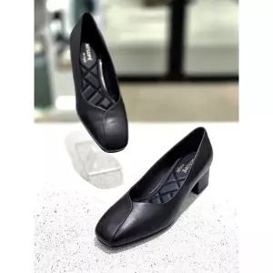 [파주점][미소페][미소페]여성 스퀘어토 미들힐 712131001 4cm [2color]