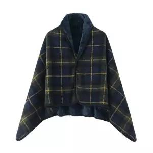 가을 겨울 융털 극세사 똑딱이 담요 어깨담요