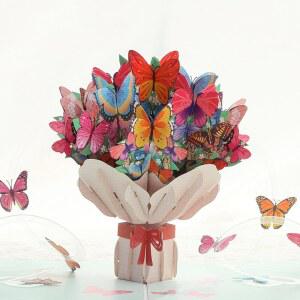 어버이날 감사 축하 생일 종이 튤립 유니콘 메세지 졸업 선물 바구니 장미 꽃다발과 신년