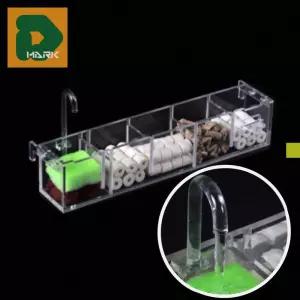 투명한 여과기 5구 산소 아크릴 미니 물 거북이 스펀지 순환 상면여과기 수조 어항 베타 발생기 기포 공급