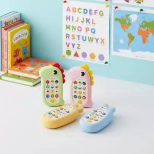 캐스B 멜로디폰 공룡 토끼 아기전화기 소프트 전화놀이 핸드폰 휴대용 사운드 장난감 유아