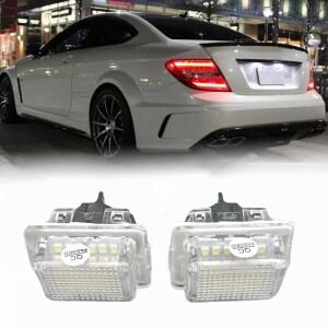 메르세데스 벤츠 W204 W212 C207 C216 2007-2011호환  2개 자동차  없는 LED 번호판등 T10