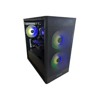 센타우러스 안드로메다 RT - AMD Ryzen 7 5700X3D 8코어, 32GB RAM, GeForce RTX 3060 12GB, 1TB NVMe SSD, Win 11 Pro, WiFi. 전문가용 맞춤형 게이밍 PC 데스크톱, VR 게임, 비디오 렌더