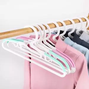 [디베르소]블랑 유아 논슬립 옷걸이 50P(화이트-민트/핑크) 어깨뿔방지