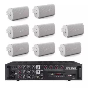 BOSE FS2SE 보스 스피커 8개 4채널앰프 매장 베이커리카페 강의실 업소용 앰프 스피커 음향패키지