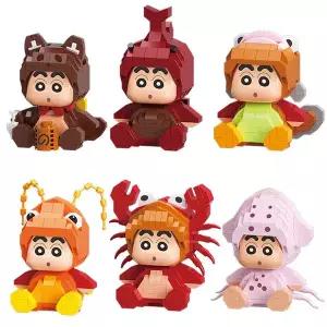 [퍼즐피플]나노블럭 신짱 코스튬 바다동물 6종 세트 2060조각(PCS)