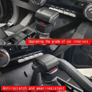 2025년형 토요타 4러너 기어 헤드 커버 시프트 노브  ABS 카본 파이버 텍스처 차량 내부 장식 악세사리