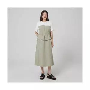 [LAP] 티셔츠 배색 뷔스티에 롱원피스 AR3WO860 897534