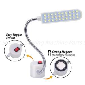 조명 재봉틀 LED 조명 다기능 유연한 작업 램프 드릴 프레스 선반 용 자기 재봉 조명