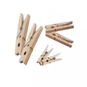 사진집게 나무집게 75mm 대 20개 메모집게 폴라로이드사진집게 소형집게