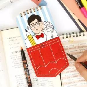 캐릭터 포켓수첩 유선 노트 필기용 메모장 다용도 수첩