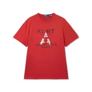 [폴로 랄프 로렌]POLO RALPH LAUREN 클래식핏 저지 그래픽 티셔츠 - 레드 MNPOTSH1N822094-600 898650