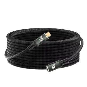 KMMXXCPM USBC 확장 케이블 길이가 10피트이며, Thunderbolt 5 Extender 40Gbps 데이터 전송, USB c 남성에서 여성 케이블, 8K 디스플레이 / PD 240W, 4 /3 /USB /4 /SSD, eGPU와 호환됩니다.