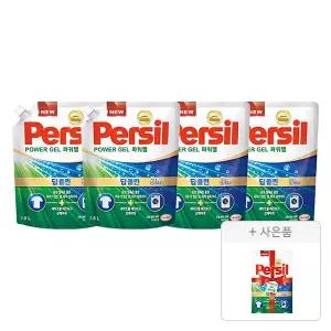 퍼실 파워젤 드럼/일반 겸용, 1.8L, 4개 +증정(파워젤 듀얼 300ml,1개)