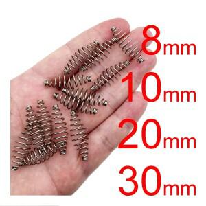 50 개/몫 낚시 후크 잉어 가시 회전 봄 단일 원형 폭발 액세서리