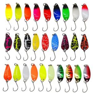 메탈 스푼 낚시 루어 워블러 캐스팅 지깅  액세서리 송어 미끼 2.5g 3g 7 9 10 개