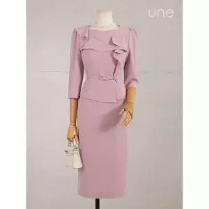 [하프클럽/윈]UNE드레이프패널 클래식원피스