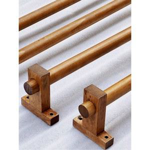 감성 커튼 커텐걸이 고정 모던 블라인드 인테리어 커텐 우드봉 100cm 너도밤나무 프레임